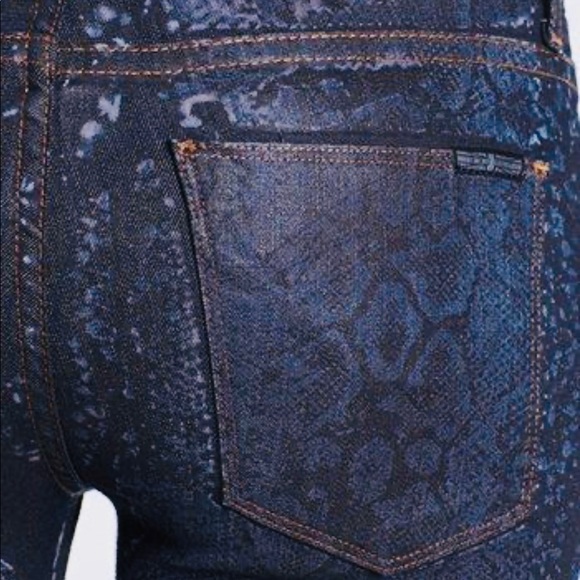 NWOT HUDSON Nico snake print midrise jeans - Picture 7 of 7